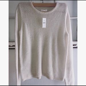 Lou & Grey Light Wool Sweater Size Medium